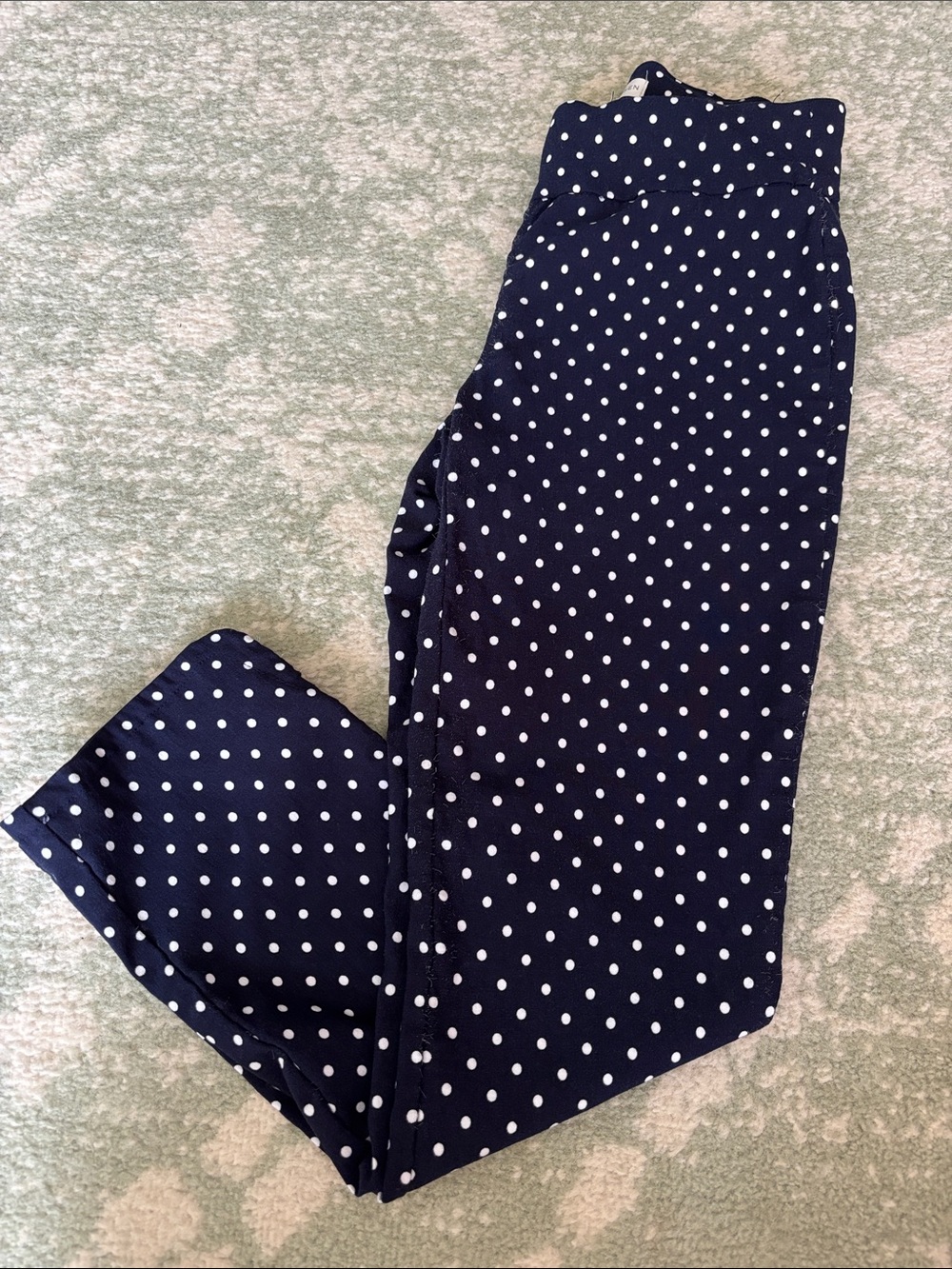 Van Heusen Navy Polka Dot Pants